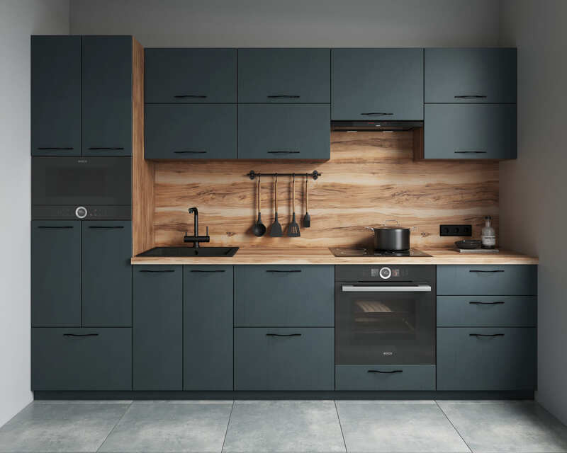 Проект: Кухня с пеналами