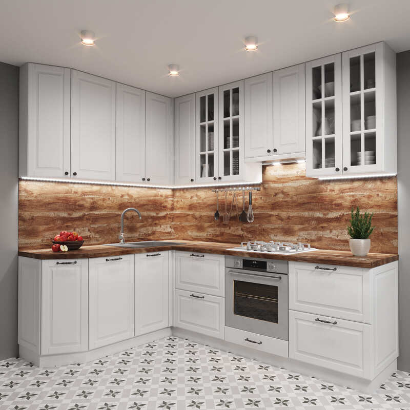 Проект: Кухня с подсветкой